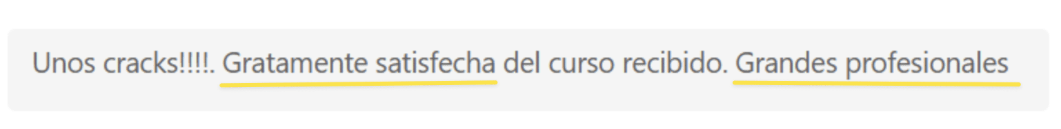 Reseña de alumno