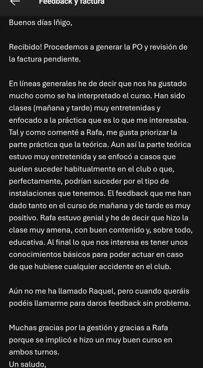 Feedback real de David Lloyd Clubs tras la formación en emergencias con Salvar Vidas