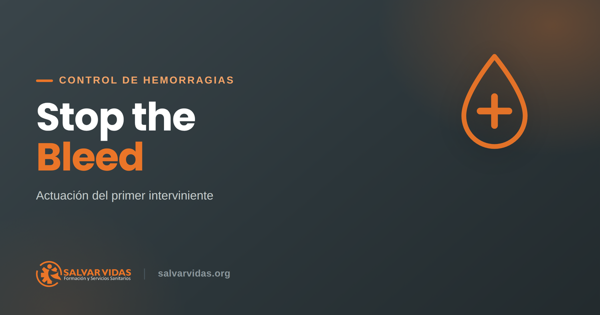 Curso online Stop the Bleed — control de hemorragias, Salvar Vidas