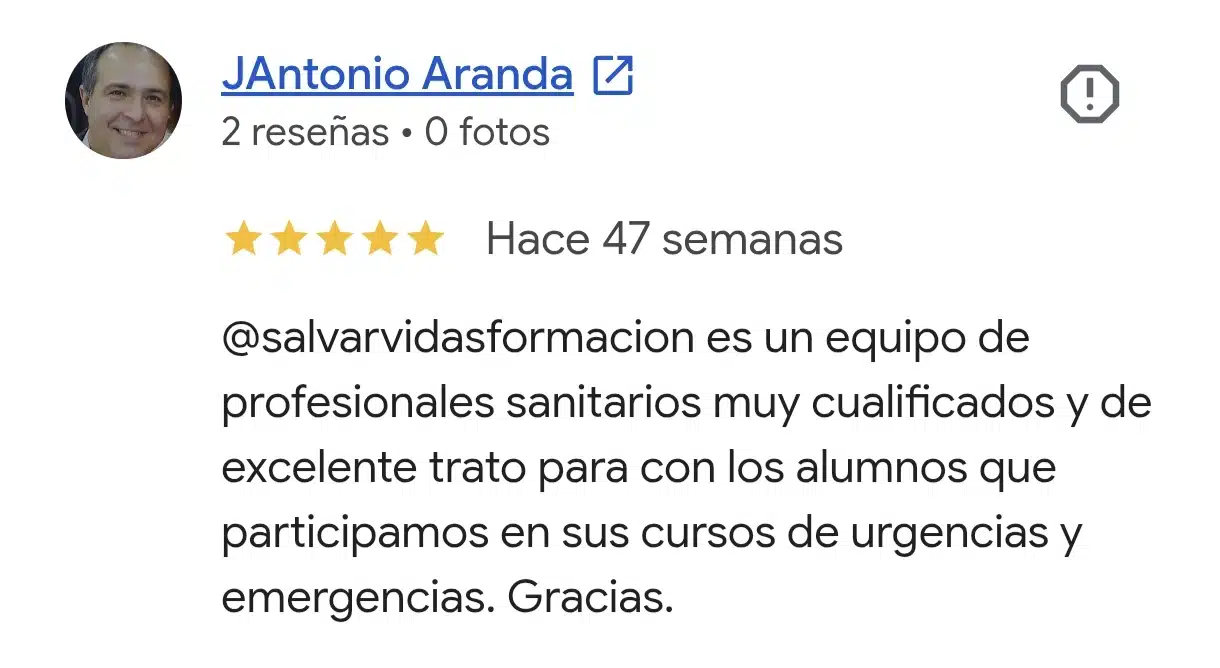 Reseña de Google verificada