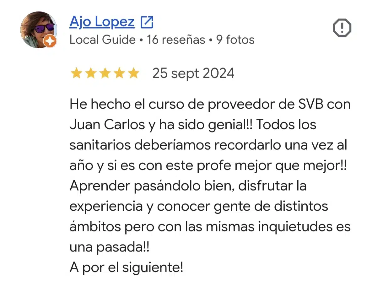 Reseña de Google verificada