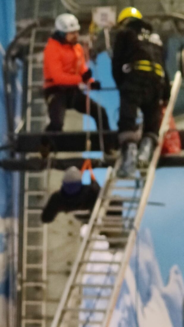 Rescate y evacuación en telesilla
